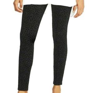 Old Navy Stevie Black Velvet Leopard Leggings